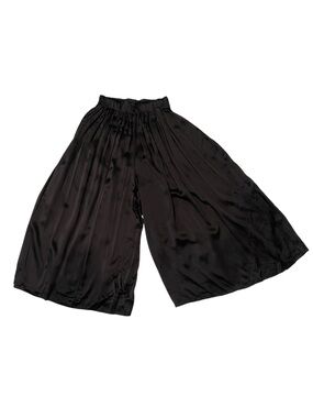 Miranda Bennett Studio black 100% silk wide leg pant One Size